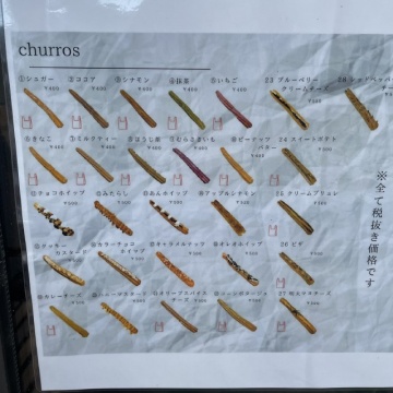 メニュー表
